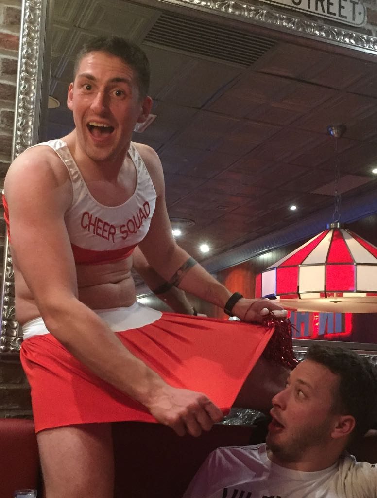 and just like that, Mike could never go to another sports event ever again